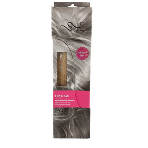 SHE Flip N Go Hair Extension #60 Platinum Blonde – 16-18" Remy Human Hair